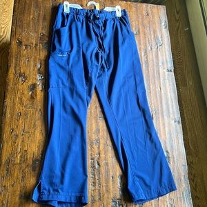 Medium Petite Length Scrub Bottoms - Navy Blue